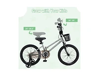 Inch Kids Bike Adjustable with Transparent Chain Cover for Ages 4