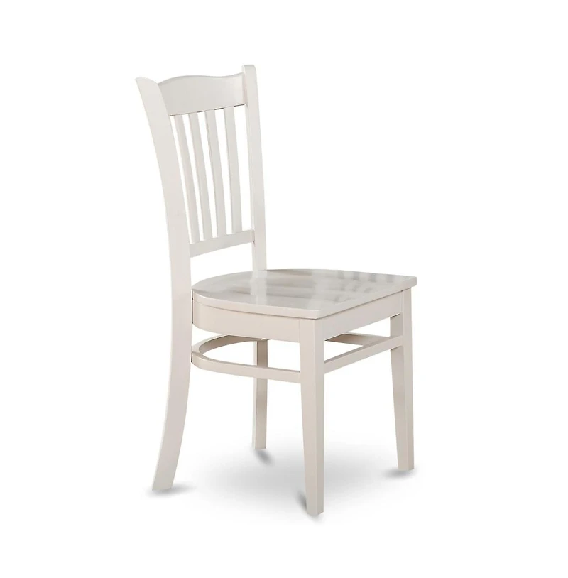 East West Furniture 3 Piece Dinette Set Contains 1 Drop Leaves Modern Dining Table and 2 Black Wooden Dining Chairs with Slatted Back