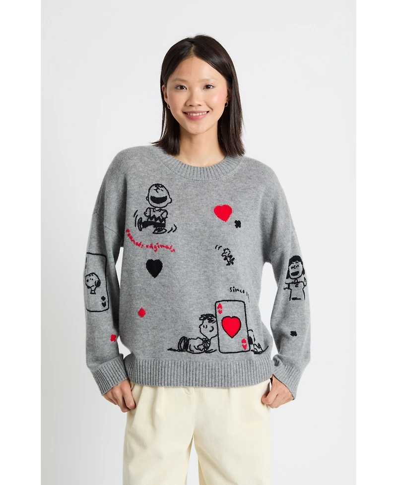 Chinti & Parker Women's Wool Cashmere Charlie's Poker Pals Sweater