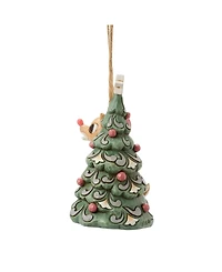 Jim Shore Woodland Rudolph with Tree Hanging Ornament