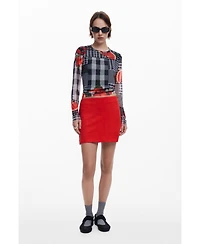 Desigual Women's Suede mini skirt