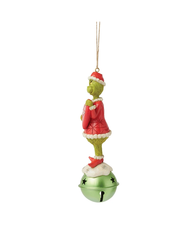 Jim Shore Grinch on Bell Dated 2025 Ornament