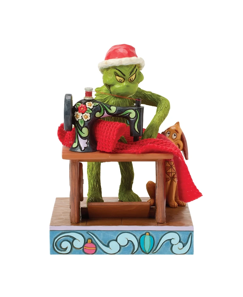 Jim Shore Grinch Sewing Santa Figurine