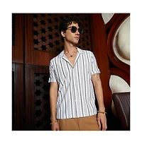 Campus Sutra Men's Wavelength-Knit Shirt