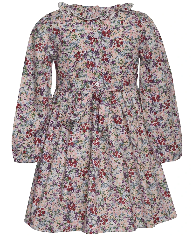 Bonnie Jean Little and Toddler Girls Ditsy Floral Smocked Dress