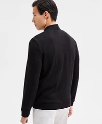 Alfani Men's Long Sleeve Mixed Media Jacket, Macy's Exclusive