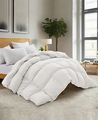 Unikome Heavyweight White Goose Feather and Fiber Comforter