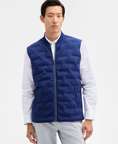Alfani Men's Alfatech Quilted Zip-Front Vest, Macy's Exclusive