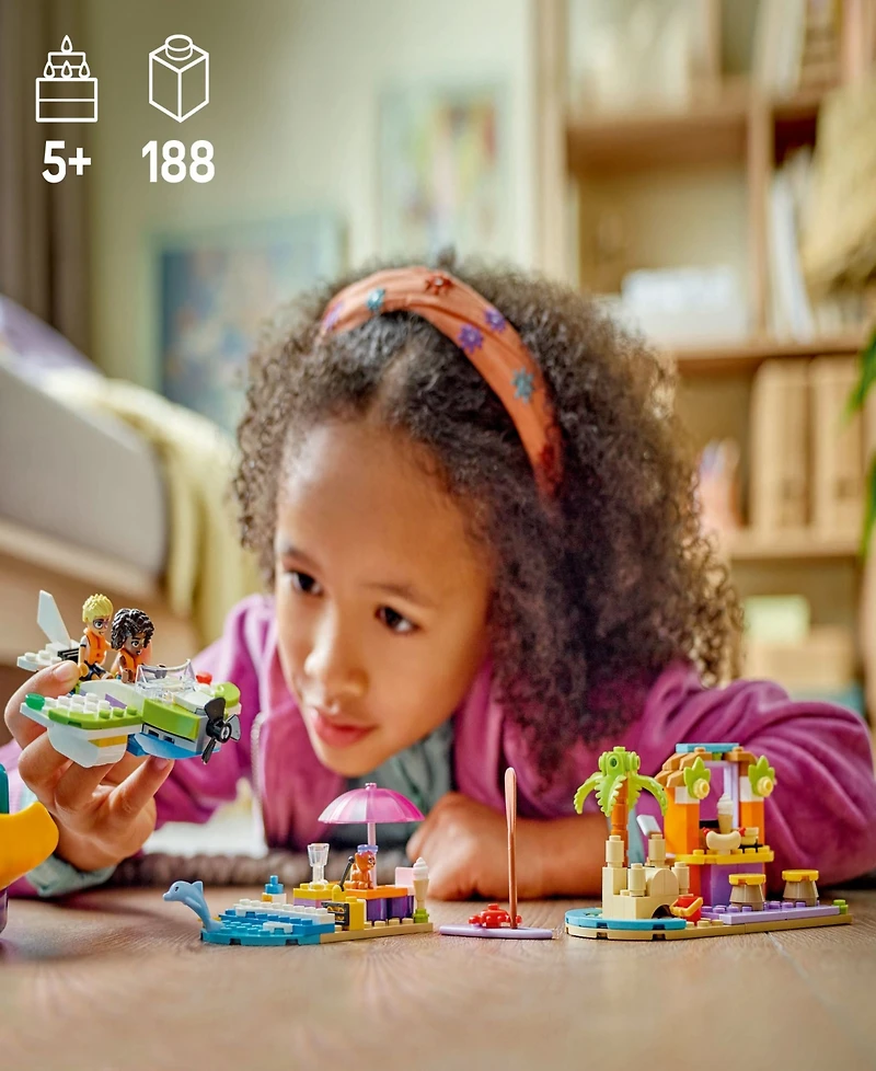 Lego Friends Creative Beach and Travel Suitcase Toy Building Set 42672, 188 Pieces