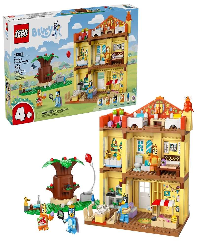Lego Bluey's Family House Playset 11203, 382 Pieces