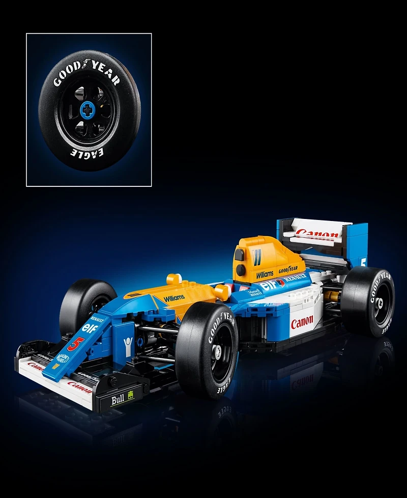Lego Icons Williams Racing FW14B and Nigel Mansell Model Car Set 10353, 799 Pieces