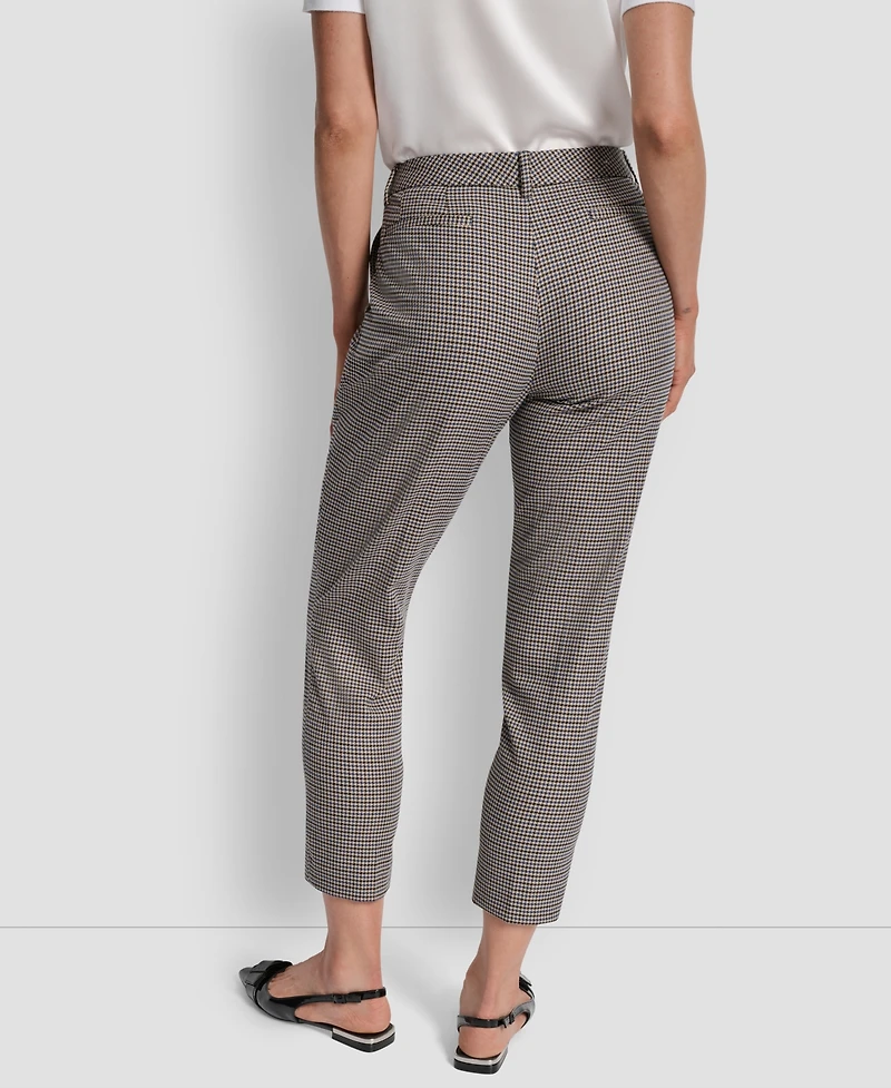 Dkny Petite Houndstooth Ankle Pants