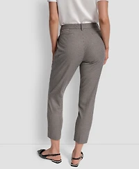 Dkny Petite Houndstooth Ankle Pants