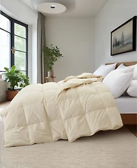 Unikome Luxurious Comfort Cotton Goose Down Feather Comforter