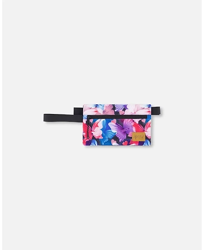 Deux par Deux Girl Double Pencil Case Black Butterfly Print - Toddler|Child