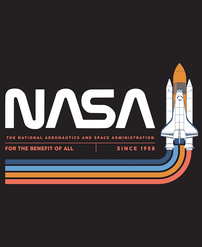 Hybrid Men's Nasa Graphic Fleece Hoodie