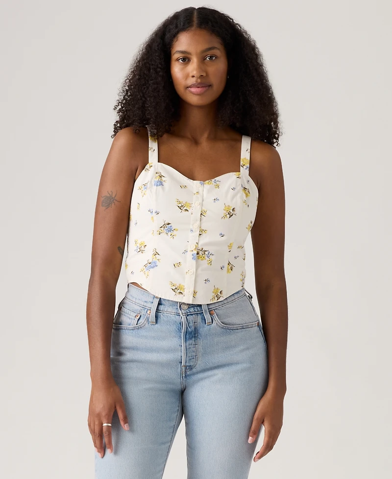 Levi's Women's Adore Sweetheart-Neck Bustier Top