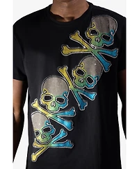 Heads Or Tails Men's Rhinestone Graphic T-Shirt