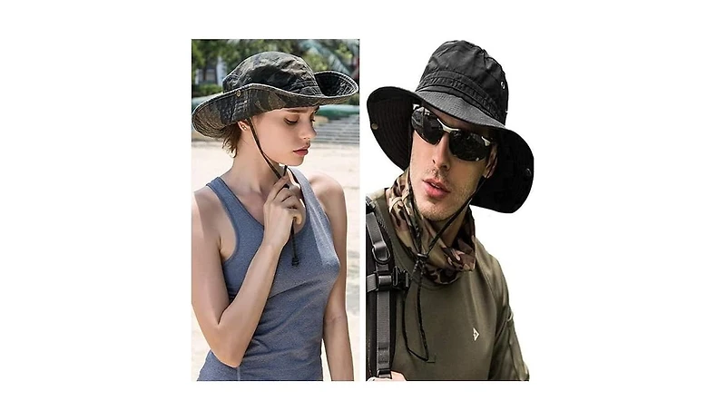 Multijoy Sun Hats for Men Women Bucket Hat Upf 50+ Boonie Foldable Uv Protection Hiking Beach Fishing Summer Safari