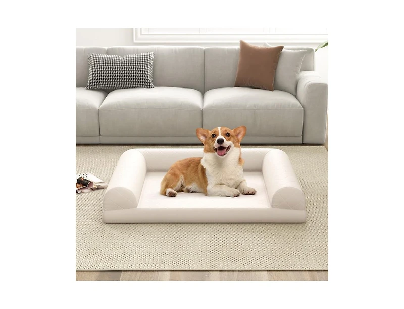 Akiudex Orthopedic Dog Bed with Bolsters and Egg-Crate Foam