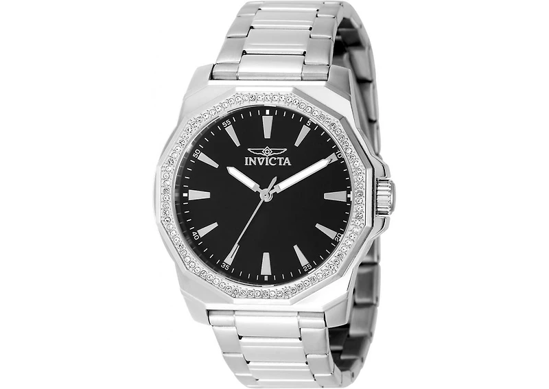 Invicta Men's 49103 Speedway Quartz 3 Hand Black Dial Watch