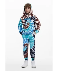 Desigual Boys's Tie-Dye Logo Sweatshirt