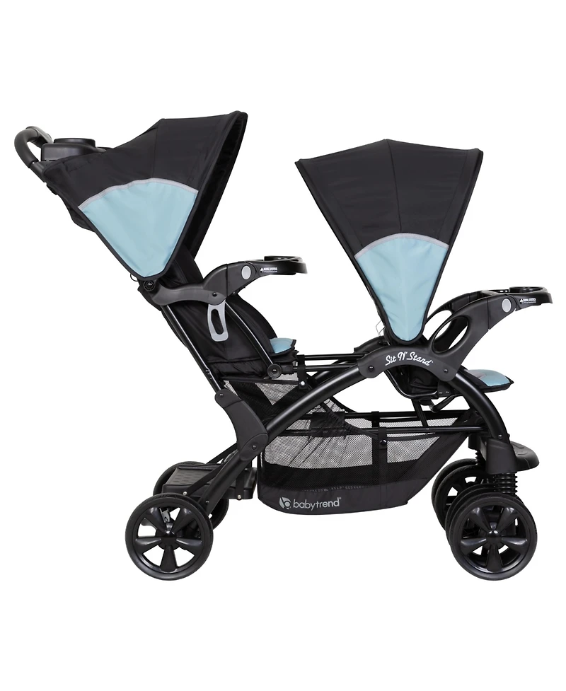 Baby Trend Sit N Stand Double Stroller Desert Blue 