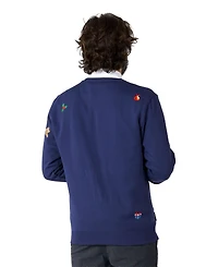 OppoSuits Deluxe Christmas Sweater for Men - X- Mas Icons Black With Stylish Long Sleeve Crew Neck