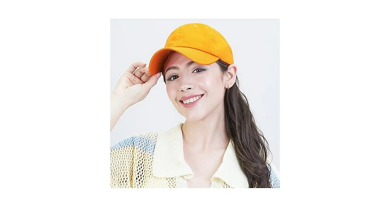 Multijoy Baseball Dad Hat Women Men Blank Washed Low Profile Cotton and Denim Upf 50+ Running Golf Cap