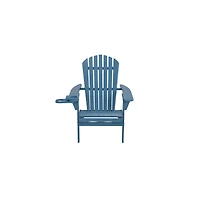 Jiallo Foldable Adirondack Chair With Cup Holder Bristro Set