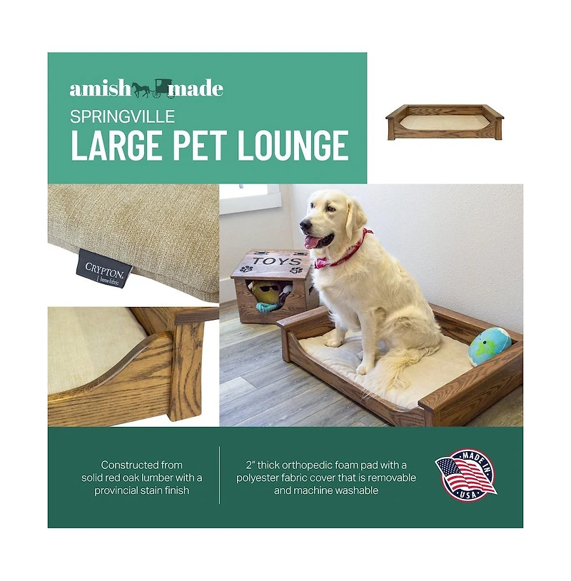American Furniture Classics Springville Large Pet Lounge