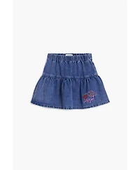 Desigual Girls's Cherry denim miniskirt