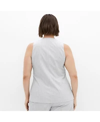 City Chic Plus Jaz Print Vest