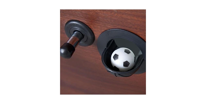 Slickblue Game Time Foosball Table with 4 Soccer Balls for Home or Game Room Fun