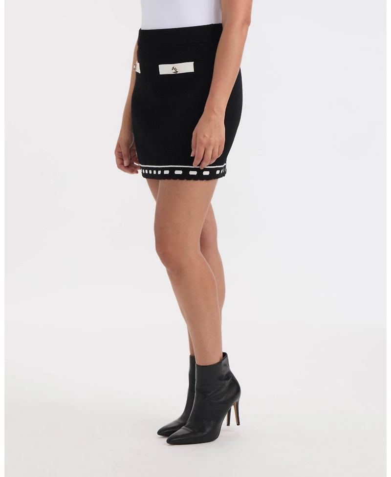 Ellen Tracy Women's Contrast Trim Skirt