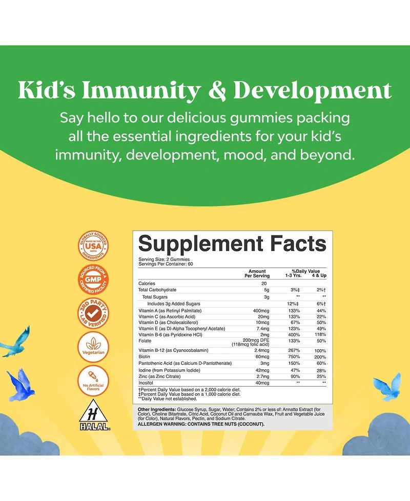 Nature's Craft Kids Multivtamins Gummies, Assorted Fruit Flavors, Nature's Craft, 120ct
