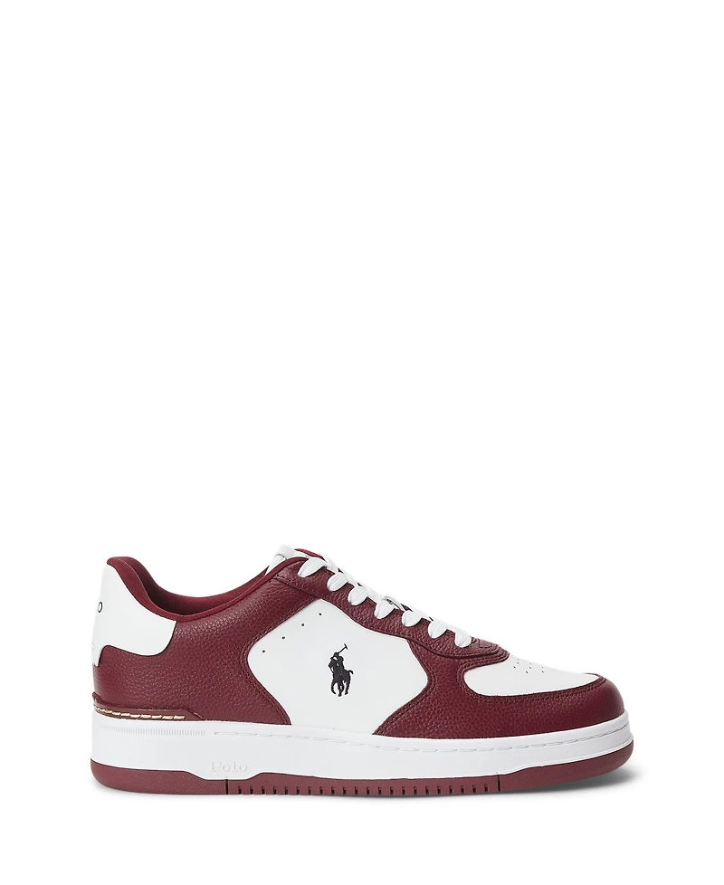 Polo Ralph Lauren Men's Masters Court Leather Low Rise Sneakers