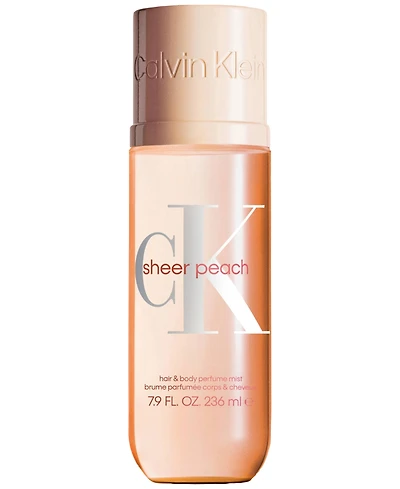 Calvin Klein Sheer Peach Unisex Hair & Body Perfume Mist, 7.9 oz.