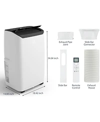 Gaomon 14,000 Btu Portable Air Conditioner - Efficient Cooling, Window Kit & Remote Included, Black Top, Cools up to 750 Sq. Ft