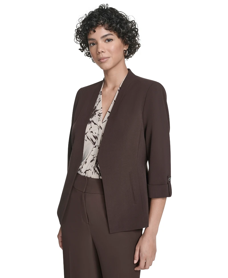 Calvin Klein Petite Open Front Jacket