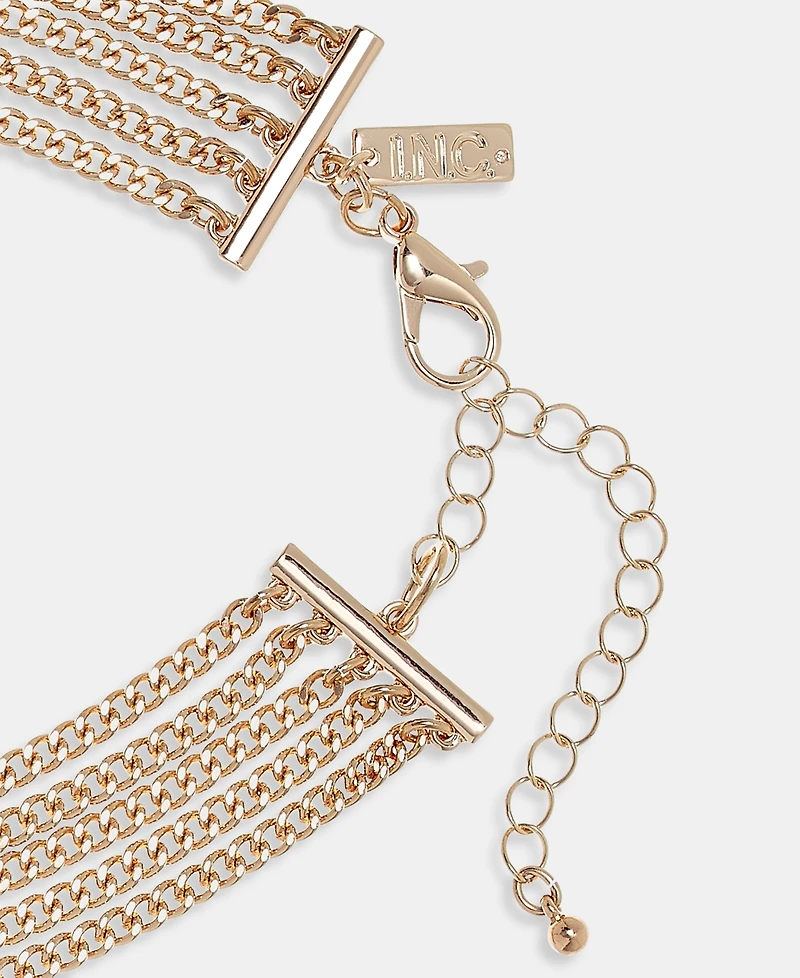 I.n.c. International Concepts Pave Multi-Chain Statement Necklace, 17" + 3" extender, Macy's Exclusive