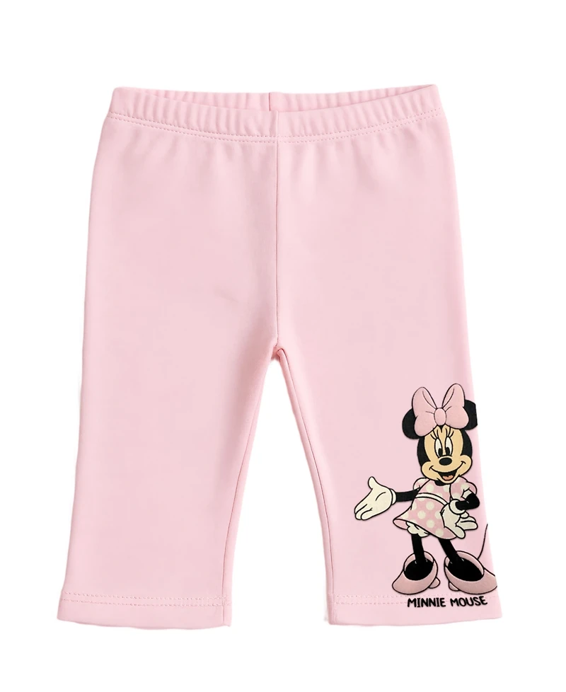Disney Baby Girls 3-Piece Minnie Bodysuit, Creeper Pant and Headband Set