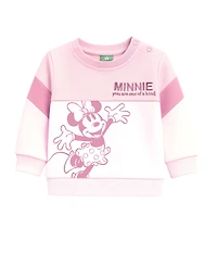 Disney Baby Girls 2-Piece Long Sleeve Minnie Sweatshirt and Jogger Set
