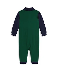 Polo Ralph Lauren Baby Boys Big Pony Cotton Mesh Long Sleeves Coverall