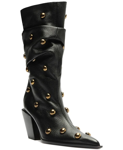 Schutz Women's Tulsa Studs Mid-Shaft Boots