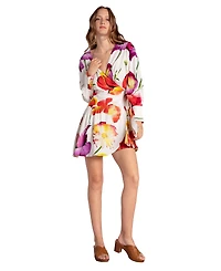 Belle & Bloom Women's The Dancer Longsleeve Mini Wrap Dress