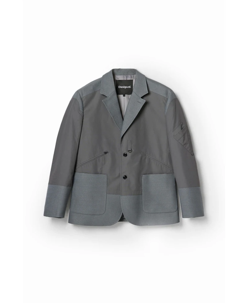 Desigual Men's Hybrid pockets blazer