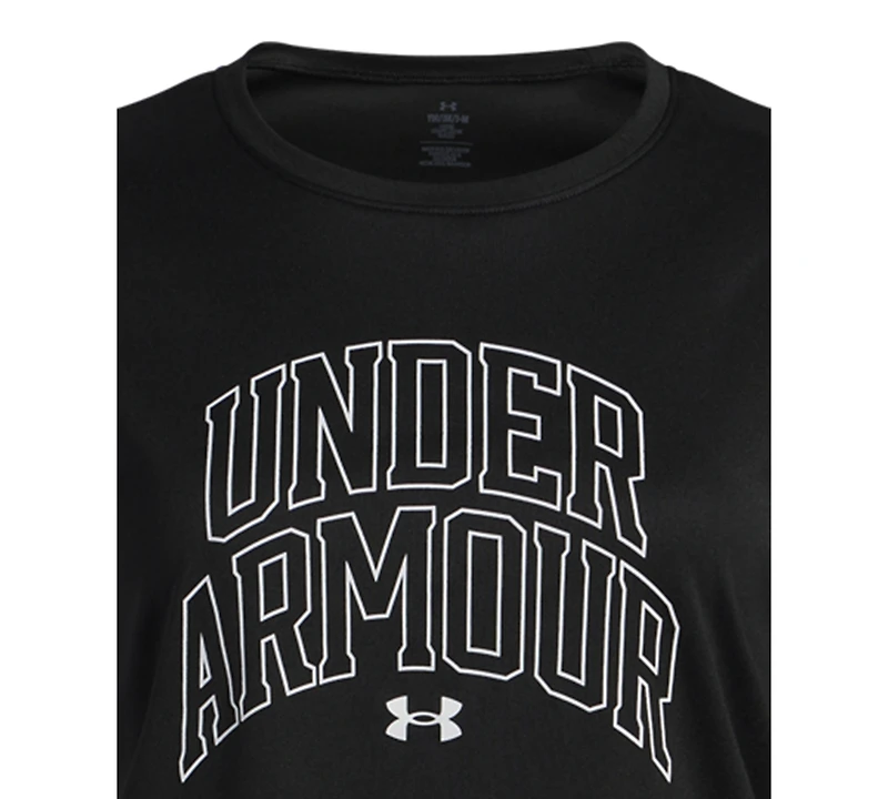 Under Armour Big Girls Graphic Print Short Sleeve T-Shirt