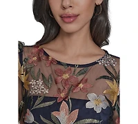 Eliza J Women's Boat Neck Short Sleeve Dress