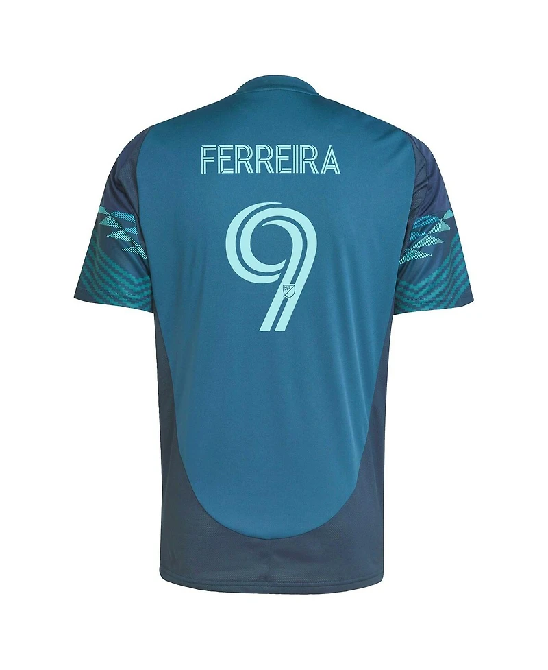 Adidas Men's Jesus Ferreira Blue Seattle Sounders Fc 2025 The Salish Sea Kit Replica Player Jersey